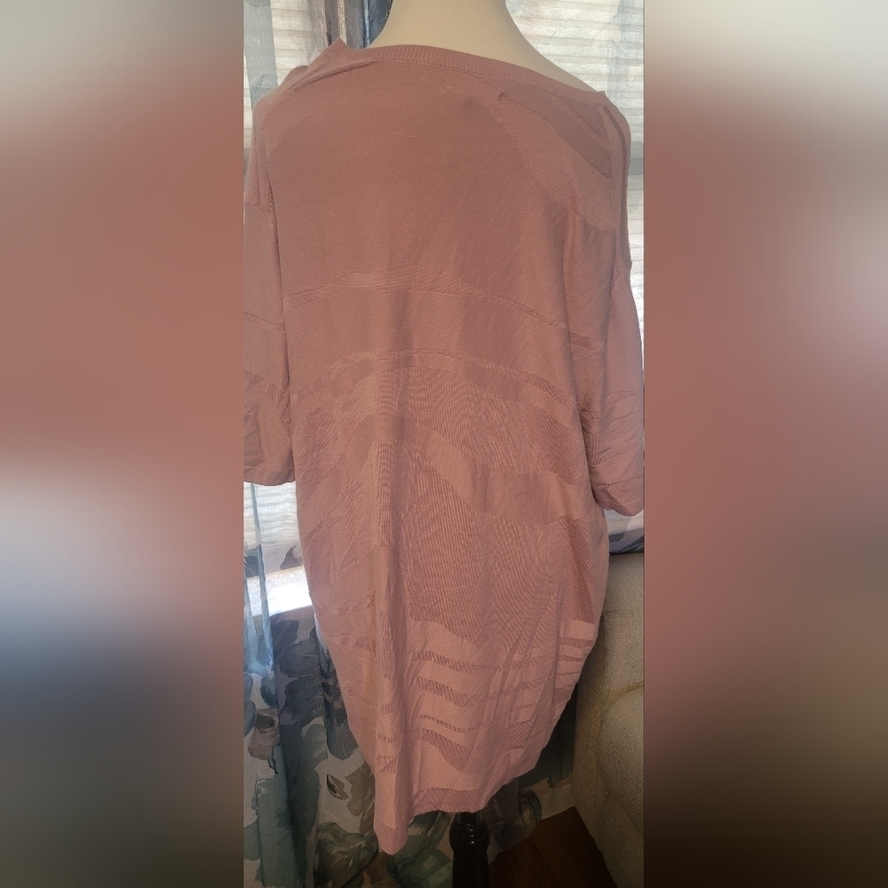 Alfani Pink Short Sleeve Tee - Picture 4 of 7